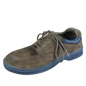 Dr. Scholl's Men's Captain Sneaker Brown Leather Size 9.5 Wide Gently Used 2025